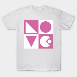 Geometric LOVE in two colors T-Shirt